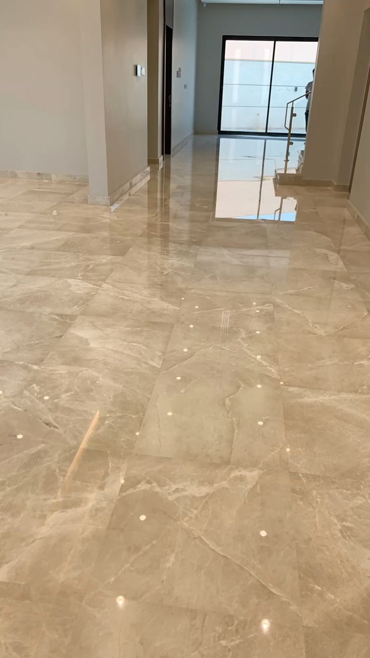 80x80 Cream Marble Effect Large Format